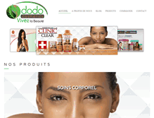 Tablet Screenshot of dodo-cosmetics.com
